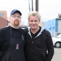 Dave with Gordon Ramsay